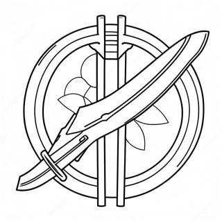 Sword Art Online Logo Fargeleggingsside 137929-69385