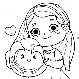 Fargeleggingsside Med Bedarende Jeg Elsker Deg Soster 138158 69559