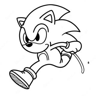 Sonic I Aksjon Fargeleggingsside Fargeleggingsider