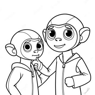 Et Og Elliott Vennskap Fargeleggingsside 138874 70119