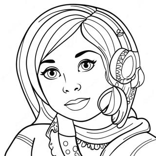 Kreativ Som Nastya Tegner Fargeleggingsside 139390-70525