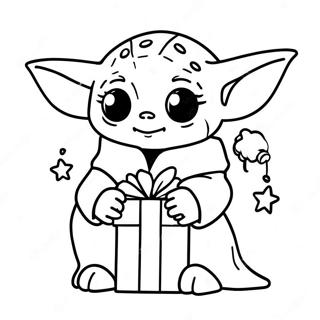 Baby Yoda Holder Julegave Fargeleggingsside 139641-70719