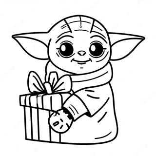 Baby Yoda Holder Julegave Fargeleggingsside 139641-70720