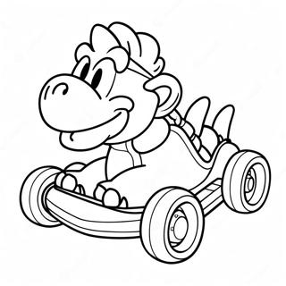 Mario Kart Bowser I En Kart Fargeleggingsside 14620-3192