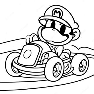 Mario Kart Yoshi Pa En Bane Fargeleggingsside 14623-3201