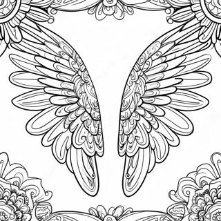 Mystisk Engelvinger Fargeleggingsside 14798 3243