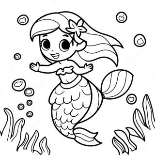 Eventyrlige Ariel Under Havet Fargeleggingsside 1547 1843