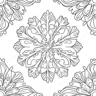 Stort Snofnuggdesign Fargeleggingsside 16165-3532