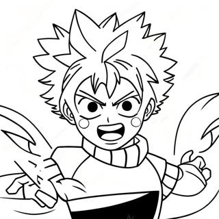 Katsuki Bakugo Eksploderende Kraft Fargeleggingsark 16635 3635