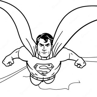 Superman Flygende Hoy Fargeleggingsark 17337-3788