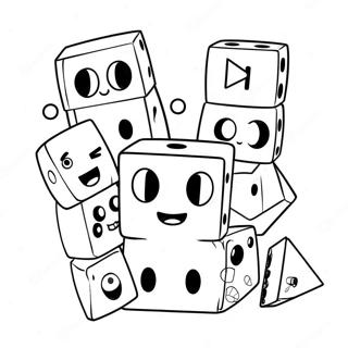 Numberblocks Leker Sammen Fargeleggingsark 17532-3844