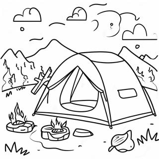 Eventyrlig Sommerleir Fargeleggingsside 18624 4078