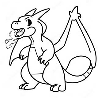 Charizard Puster Ild Fargeleggingsside 18810-4105