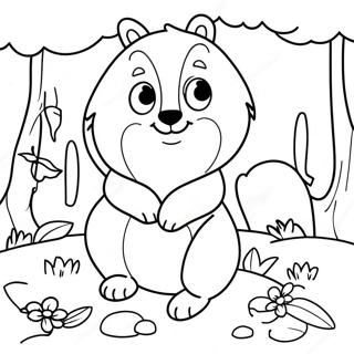 Sote Skogsdyr Fargeleggingsside 18998-4153