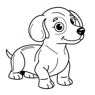 Nydelig Dachs Fargeleggingsside 1900-2293