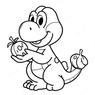 Yoshi Spiser En Frukt Fargeleggingsside 195-1937