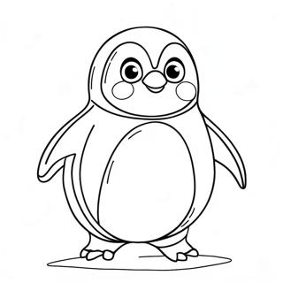 Fet Pingvin Som Vagger Fargeleggingsside 19917-4358
