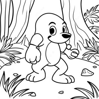 Knuckles I En Jungelsetting Fargeleggingsside 20097 4397