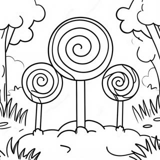 Lollipop Skog Fargeleggingsside 20635-4515