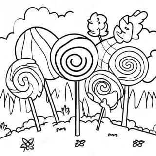 Lollipop Skog Fargeleggingsside 20635-4516