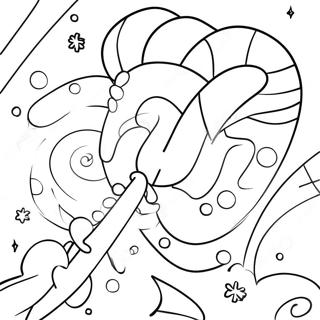 Karamellstang Jul Fargeleggingsside 20636-4520