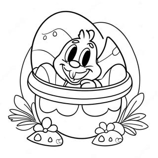 Gledelig Disney Paskeegg Jakt Fargeleggingsside 22668-4953