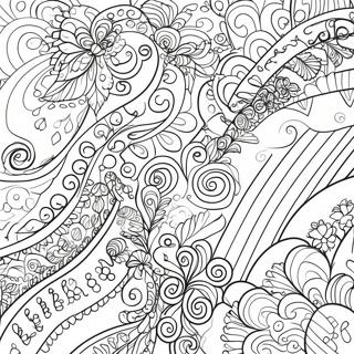 Dristige Stripete Monstre Fargeleggingsside 22749 4973