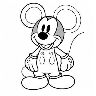 Sjarmerende Mikke Mus Fargeleggingsside 24169-5268