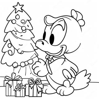 Donald Duck Pynter Et Juletre Fargeleggingsside 25893-5651