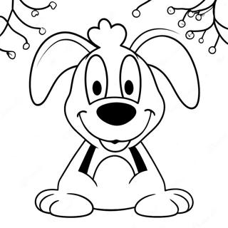 Goofy Med Julelys Fargeleggingsside 25894-5655