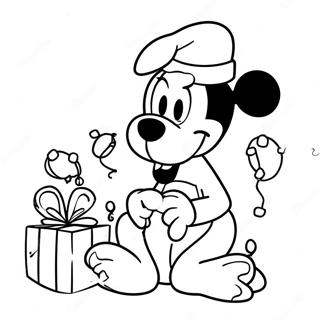 Goofy Med Julelys Fargeleggingsside 25894-5656