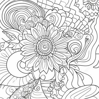 Dristige Former Og Farger Abstrakt Fargeleggingsside 26437 5771