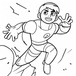 Ben 10 I Aksjon Fargeleggingsside 26526-5789