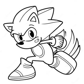 Super Sonic I Aksjon Fargeleggingsside 2657-772