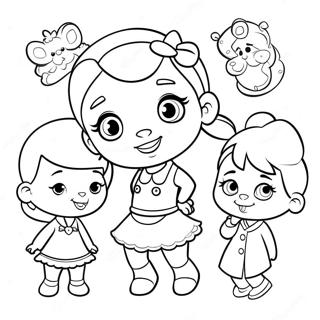 Doc Mcstuffins Og Vennene Hennes Fargeleggingsark 27298-5951