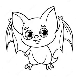 Glad Flaggermus Med Store Oyne Fargeleggingsside 29482-6424