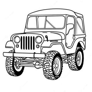 Klassisk Jeep Off Road Fargeleggingsside 30812-6714