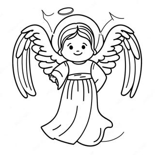 Elegant Engel Med Glorie Fargeleggingsside 31826-6949