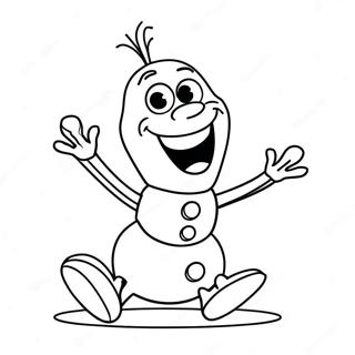 Glad Olaf Danser Fargeleggingsside 31923-6968