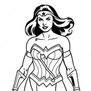 Wonder Woman I Sin Klassiske Kostyme Fargeleggingsside 33797-7380