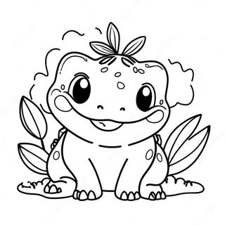 Glad Bulbasaur Med Et Stort Smil Fargeleggingsside 34160-7459