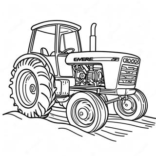 John Deere Traktor Som Drar En Plog Fargeleggingsside 34717-7589