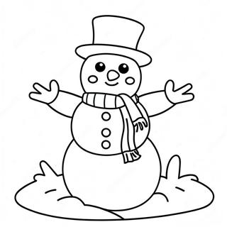 Munter Snomann Fargeleggingsark 3485-1777