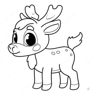 Sot Reinsdyr Fargeleggingsark 3486 973