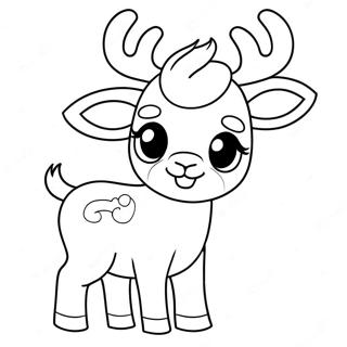 Sot Reinsdyr Fargeleggingsark 3486 974