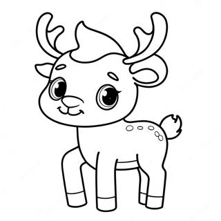 Sot Reinsdyr Fargeleggingsark 3486 976