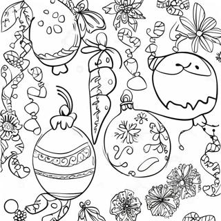 Fargerike Julepynt Fargeleggingsark 3487 2461