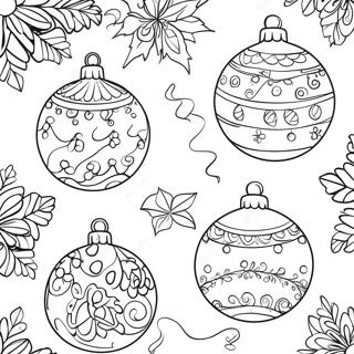 Fargerike Julepynt Fargeleggingsark 3487 2462