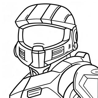Master Chief Halo Karakter Fargeleggingsside 35683-7796