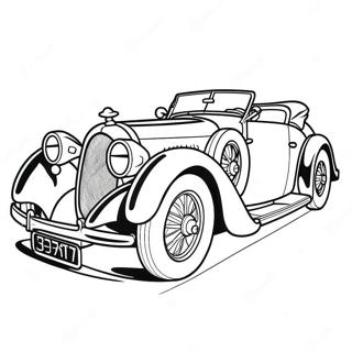 Klassisk Bugatti Bil Fargeleggingsside 36053-7874